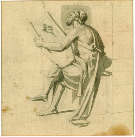 Homère récitant l'Iliade aux grecs